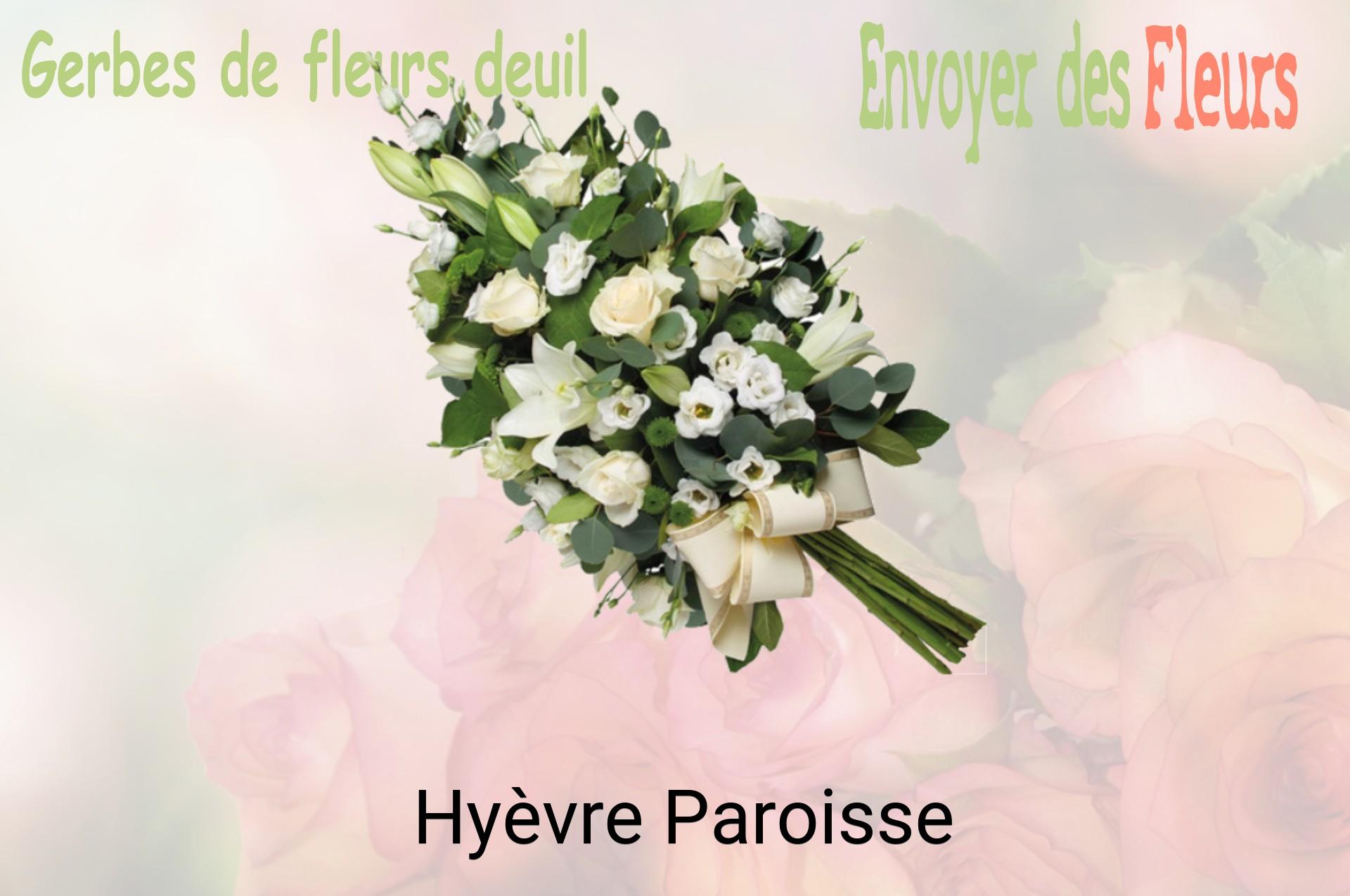 Gerbe de fleurs de deuil livrée à Hyèvre-Paroisse